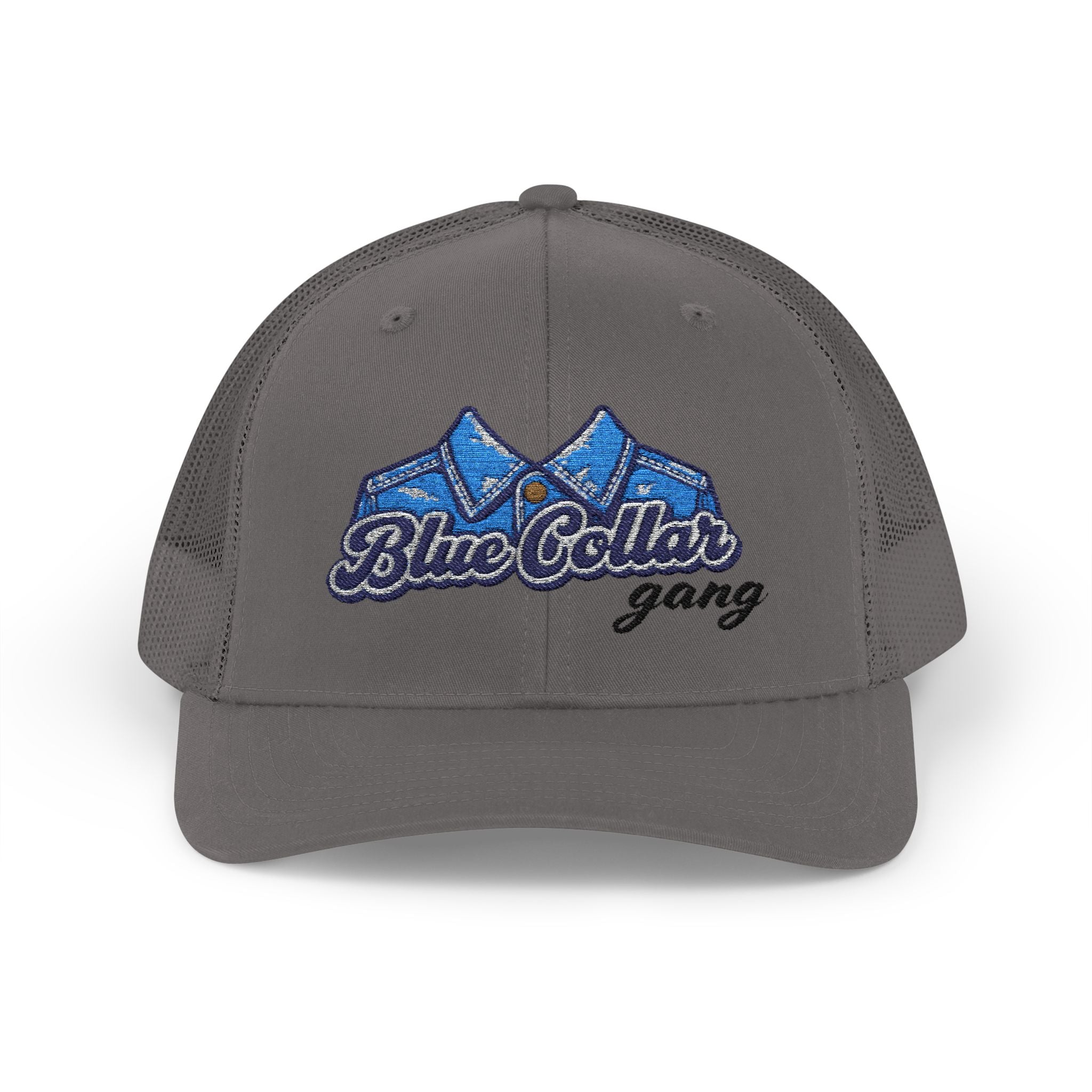 Blue Collar Gang embroidered trucker cap | snapback mesh hat