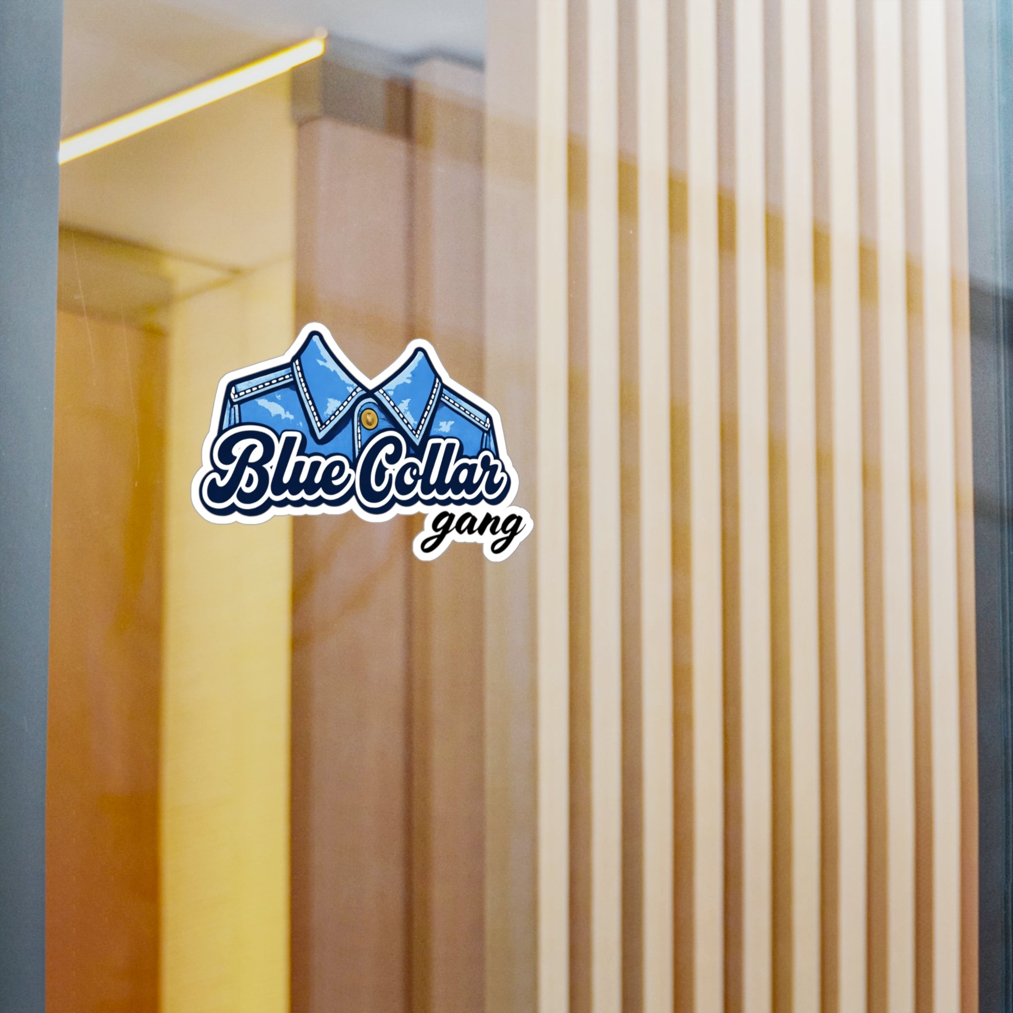 Blue Collar Gang logo Kiss-Cut Vinyl Decal