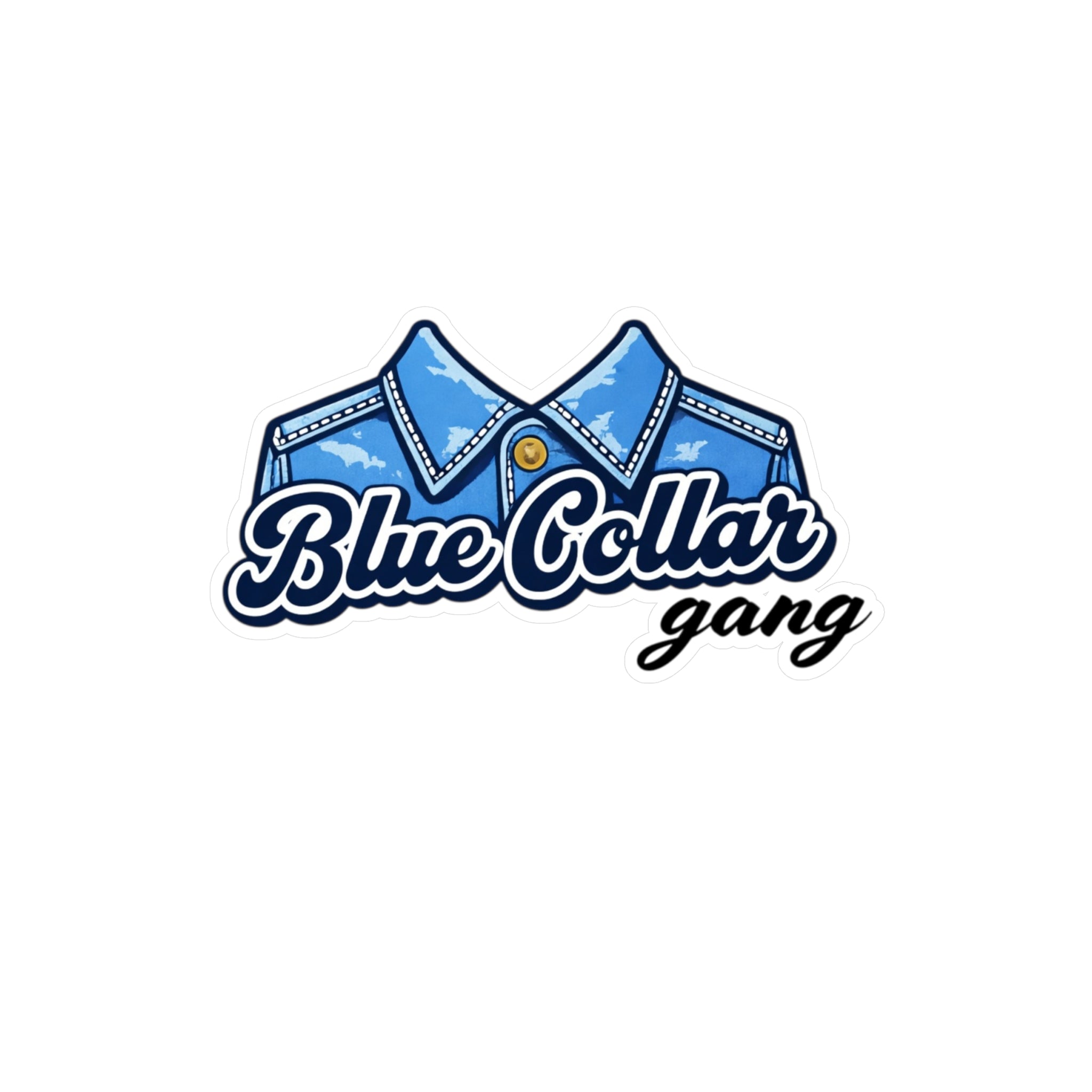Blue Collar Gang logo Kiss-Cut Vinyl Decal