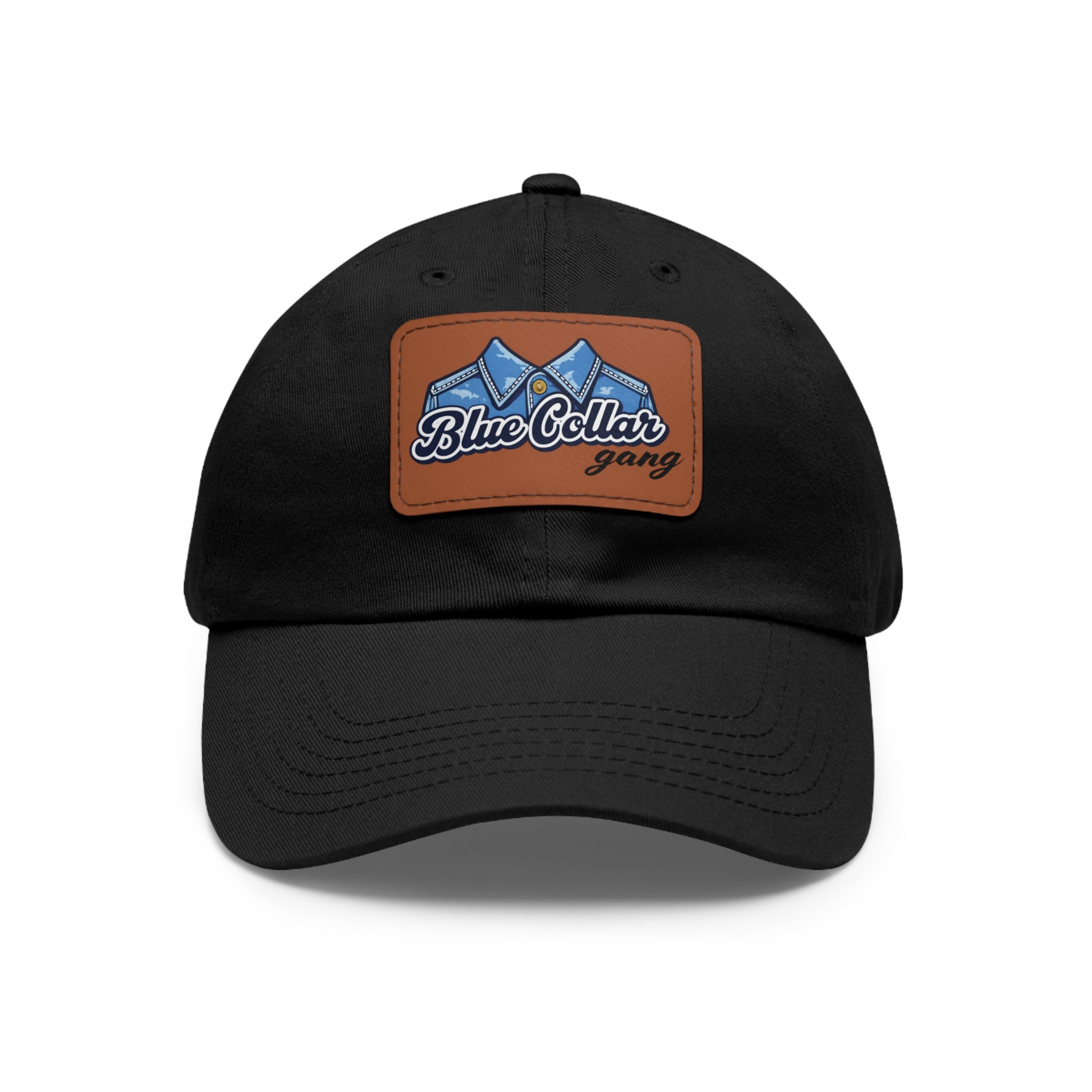 Blue Collar Gang leather patch Dad Hat