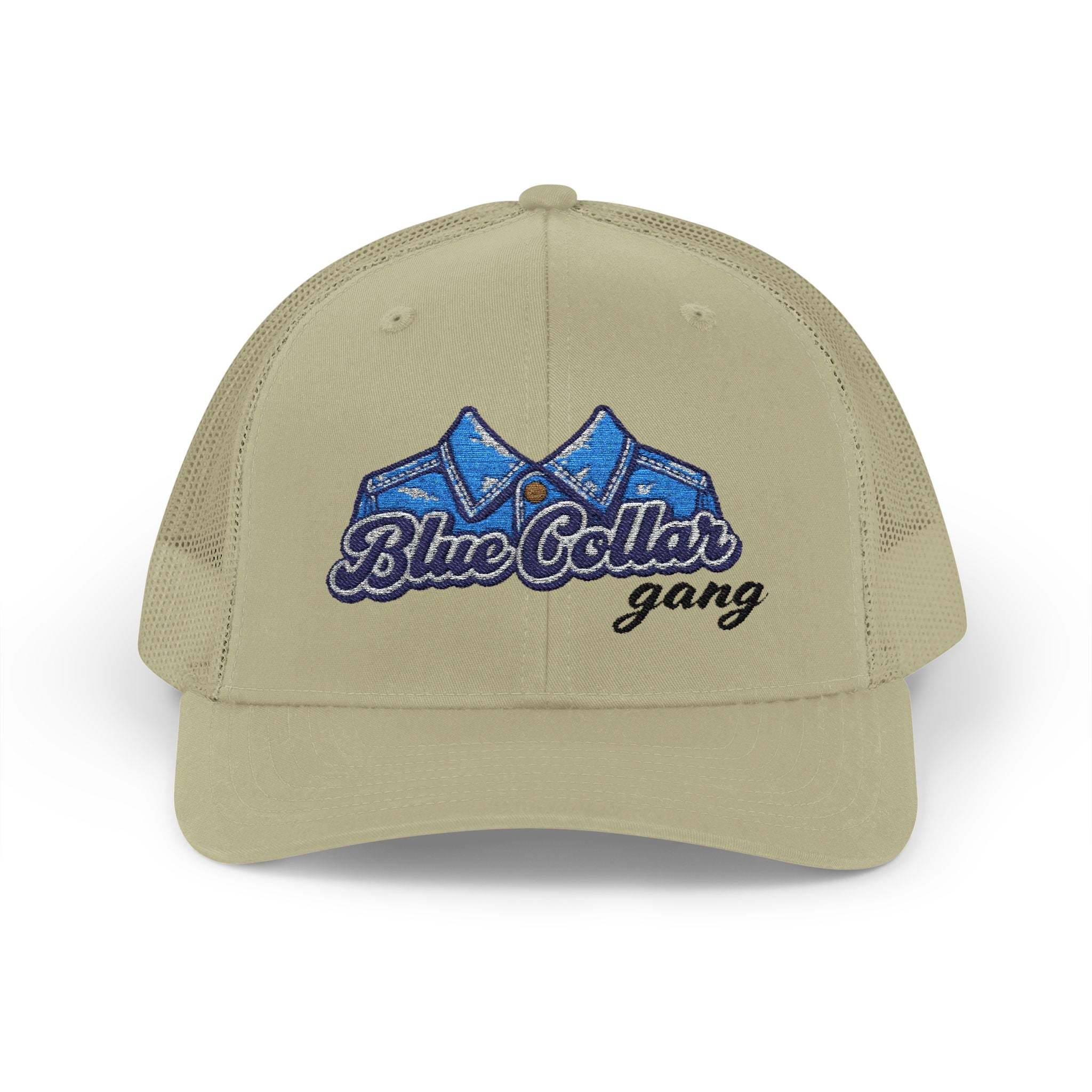 Blue Collar Gang embroidered trucker cap | snapback mesh hat