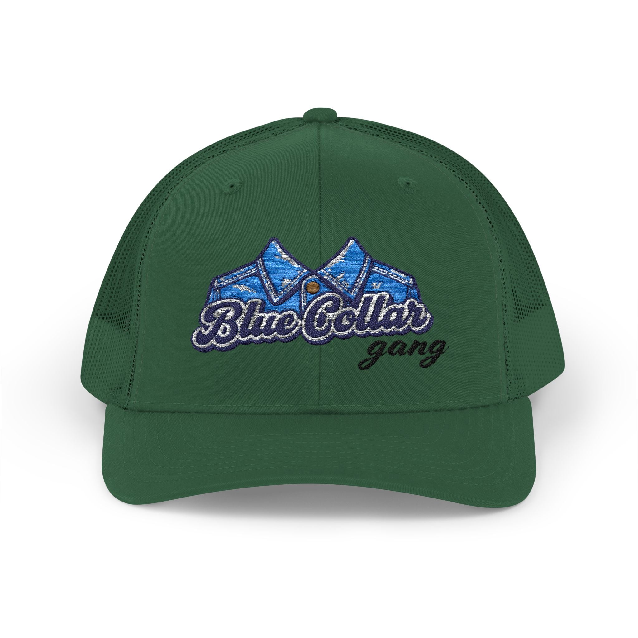 Blue Collar Gang embroidered trucker cap | snapback mesh hat