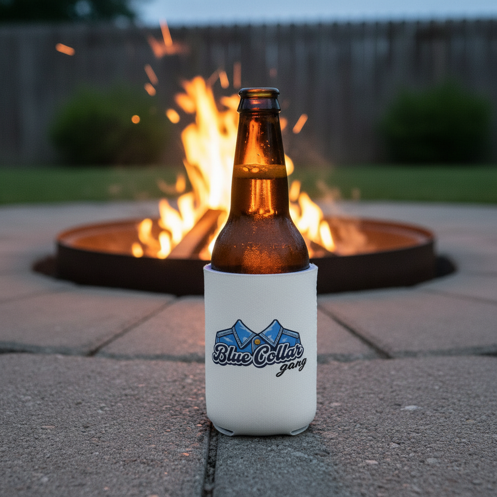 Blue Collar Gang can cooler | beer koozie