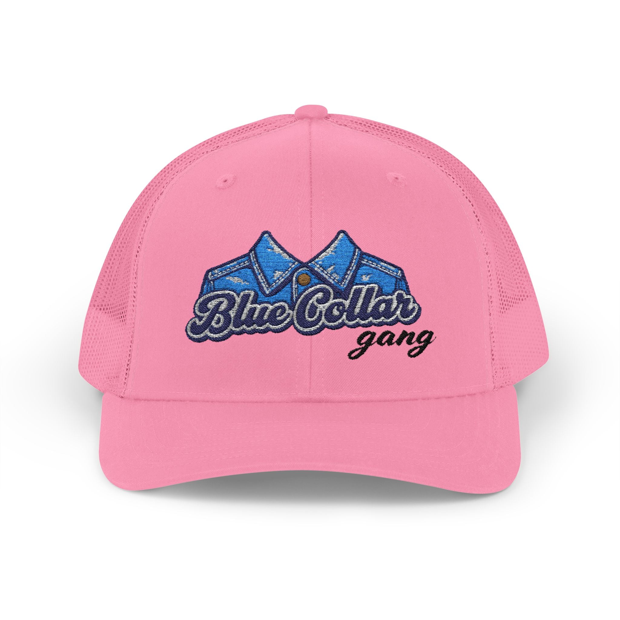 Blue Collar Gang embroidered trucker cap | snapback mesh hat