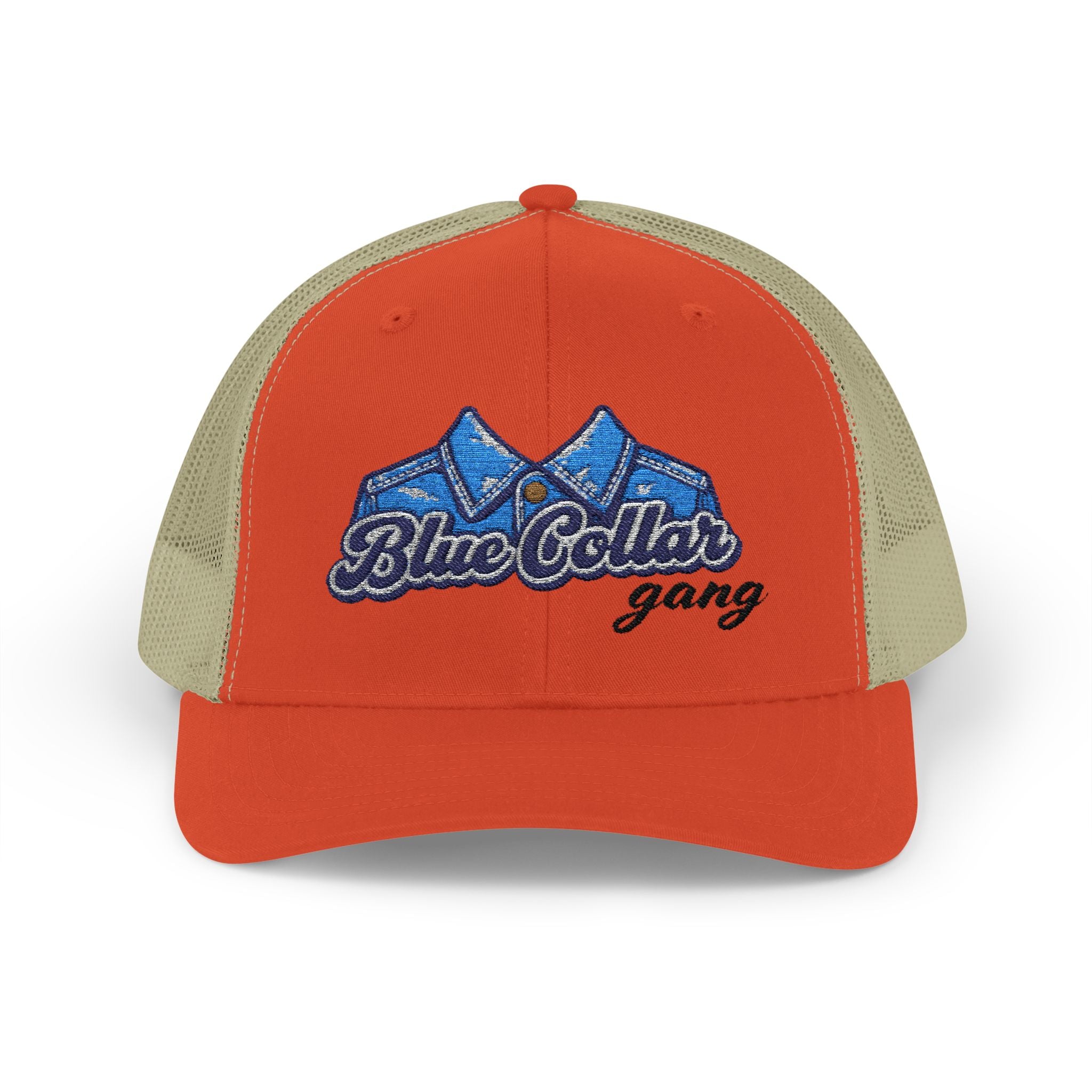 Blue Collar Gang embroidered trucker cap | snapback mesh hat