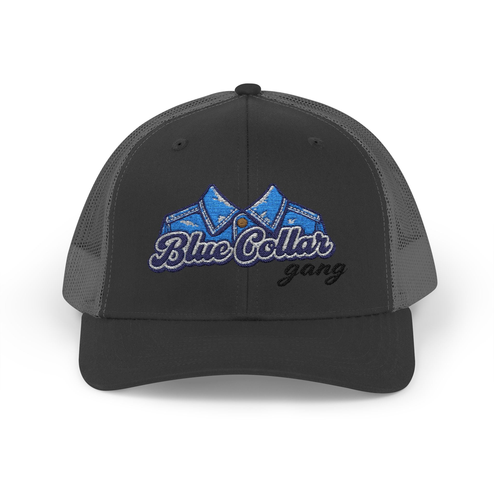 Blue Collar Gang embroidered trucker cap | snapback mesh hat