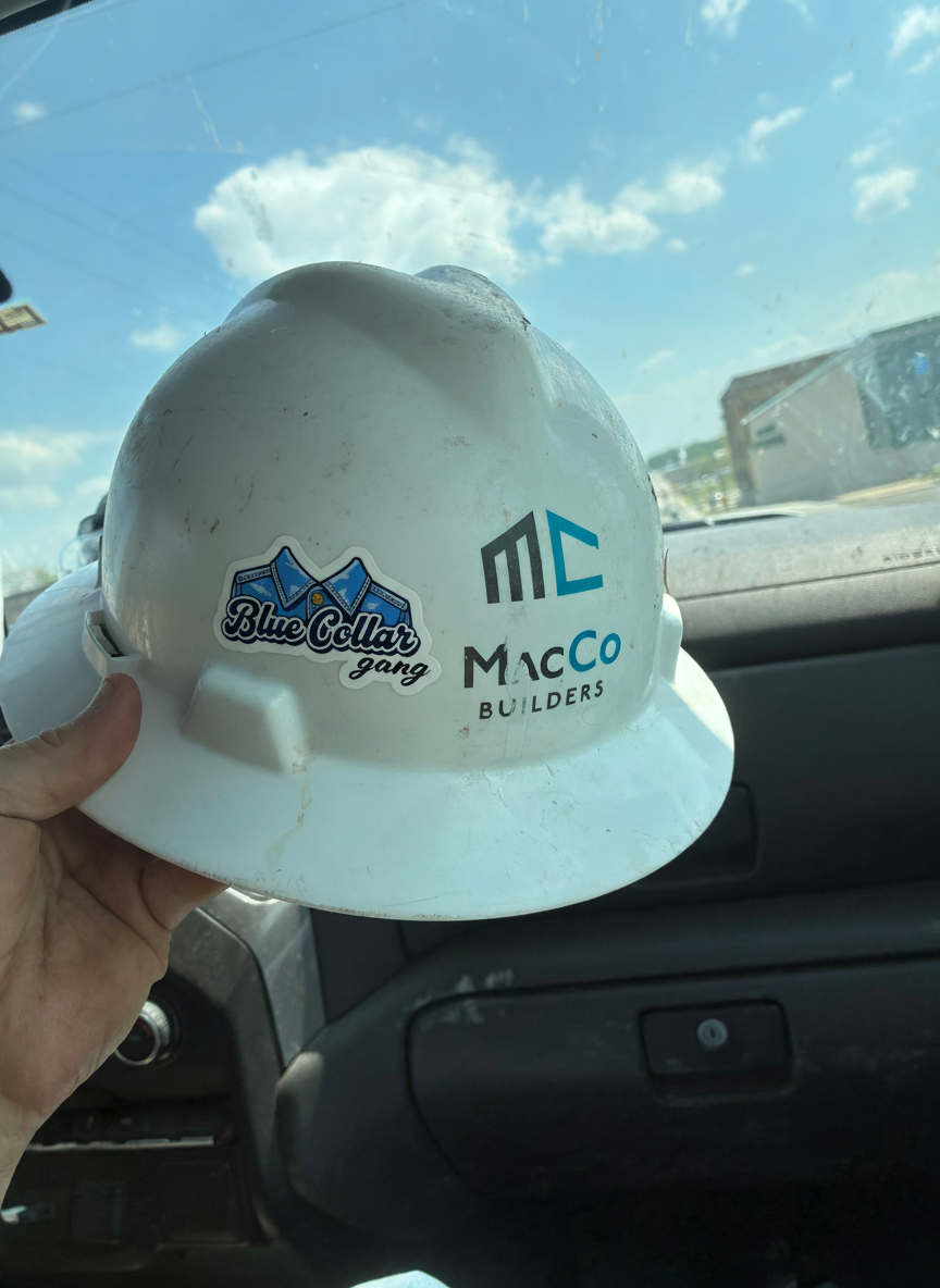 Blue Collar Gang logo Kiss-Cut Vinyl Decal