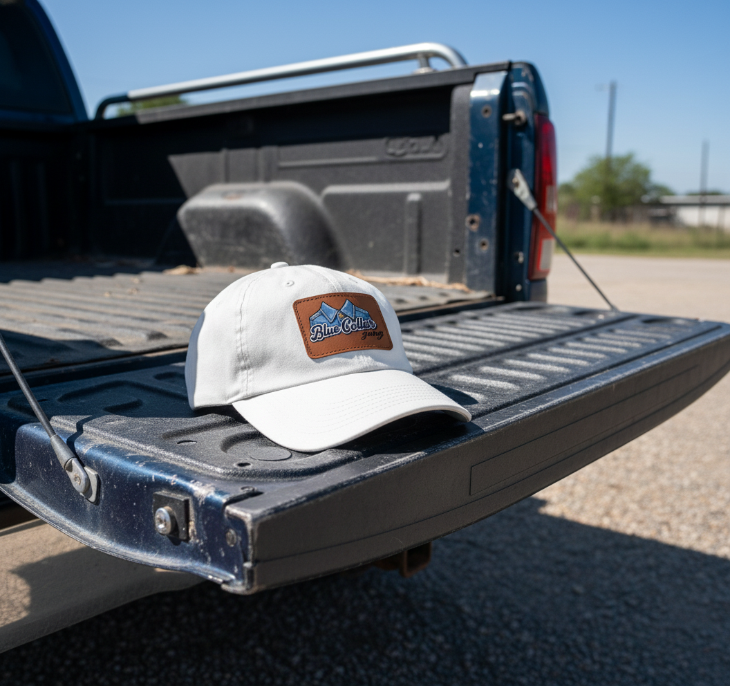 Blue Collar Gang leather patch Dad Hat