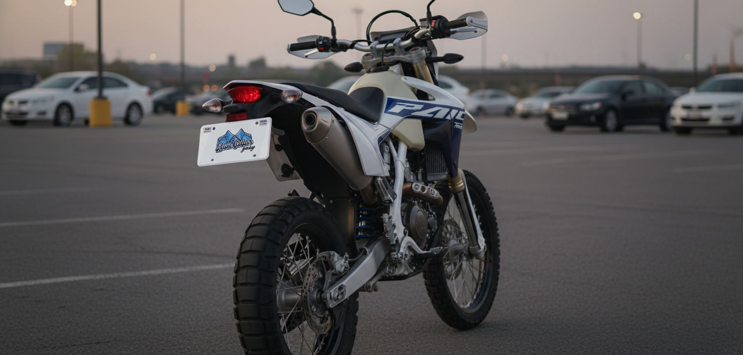 Mini Blue Collar Gang License Plate